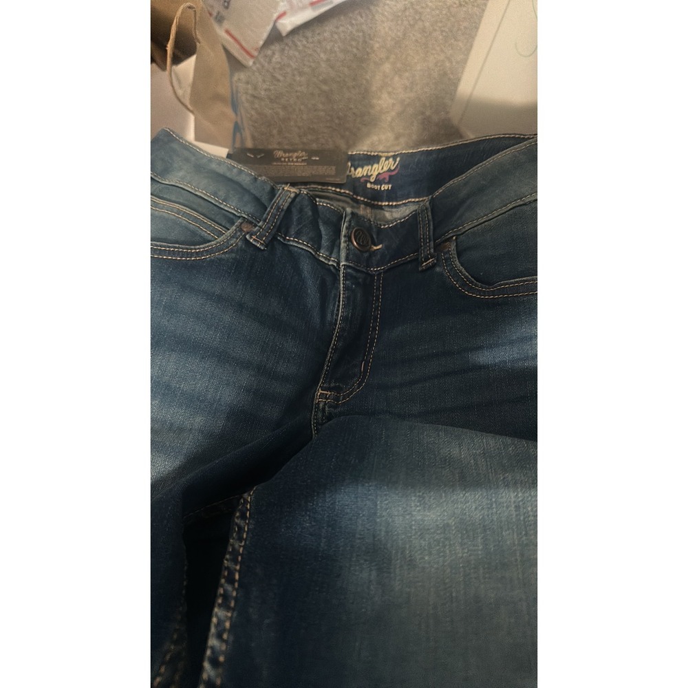 Wrangler Women's Retro Mae Mid-Rise Bootcut Jeans Embroidered Pockets size 5 - Picture 7 of 7